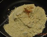 A picture of step 1 of Besan Halwa حلوای آرد نخودچی.