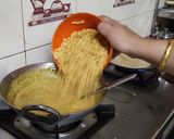 A picture of step 4 of Sev bhaji recipe.