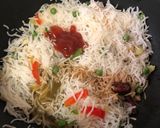 A picture of step 4 of Sausage Fried Rice - Chinese style.