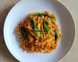 Foto langkah ke 2 dari resep Mie Samyang KW / Gekikara Ramen Ayam Pedas (Rp 7.000).