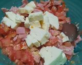 Foto del paso 5 de la receta: Tarta de jamón a los 4 quesos (para 2 tartas)