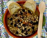 A picture of step 4 of Legume and Grain Soup.
