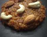 A picture of step 4 of Butter scotch musk melon halwa.