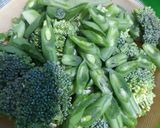 A picture of step 1 of Green Veg Rice.