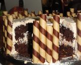A picture of step 11 of Chocolate cake with Peach Mousse.
