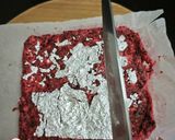 A picture of step 6 of Dragon fruit kalakand.