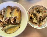 A picture of step 2 of Fried mackerel rice bowl.