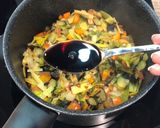Une image de l'étape 6 de Nouilles aux légumes et au beurre de cacahuète.