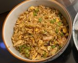 鯖魚蝦仁四季豆炒飯的食譜步驟3照片