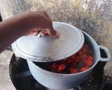 Une image de l'étape 6 de Sauce graines avec pâte de bœuf 😋 et poisson fumé mérou 🩷.