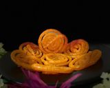 A picture of step 13 of Kesar Jalebi.