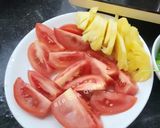 Hình bước làm 2 của món Bún cá ngừ, chả cá