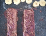 Foto del paso 5 de la receta: Torrija Brioche con Plátano a la Plancha con Helado de Choco Blanco y Cookies Bañado en Chocolate