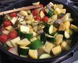Une image de l'étape 16 de Sauté de veau aux légumes et tomates confites.