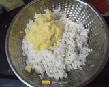 A picture of step 1 of Leftover Rice Cutlet / patties.