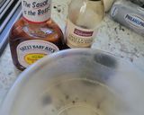A picture of step 5 of Bourbon barbecue chicken lasagna roll ups.