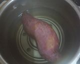 A picture of step 1 of Sweet Potato Bruschetta (Vrat Special).