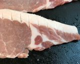 A picture of step 1 of Japanese Ginger Pork (Shogayaki).
