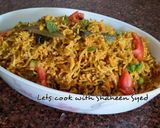 A picture of step 4 of Sprouts pulao.