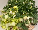 A picture of step 2 of Cheese and leek ‘sausage’ rolls - vegetarian.
