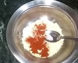 A picture of step 2 of Pudla Sandwich.