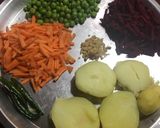 A picture of step 1 of Vegetable Cutlets.