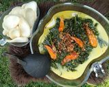 Foto langkah ke 5 dari resep Gulai Daun Singkong ala Mamah Kenzo.