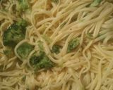 A picture of step 5 of Chicken Parmesan with Broccoli and Linguine Easy.
