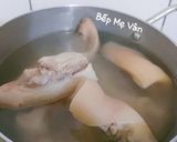 Hình bước làm 1 của món Gỏi bắp chuối mui heo