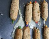 A picture of step 6 of Vegetable Seek Kebab.