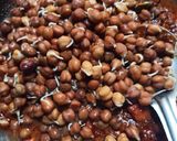 A picture of step 3 of Peshawari sprouted chana masala.