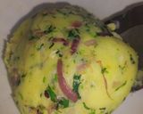 A picture of step 6 of Samosa(potato filling).