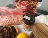 Foto langkah ke 1 dari resep Almond Kismis Balls (Selai Kacang/Peanut Butter💪)-Vegan.