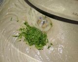 A picture of step 4 of #cakecontest carrot cake.