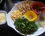 A picture of step 1 of Bread cheese katori.
