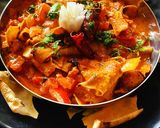 A picture of step 5 of Rajsthani dahi papad ki subji.