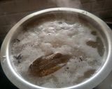 A picture of step 1 of Veg student biryani.