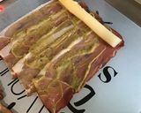 Une image de l'étape 3 de Asperges blanches au jambon cru, guacamole et crème de balsamique.