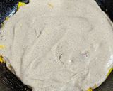 A picture of step 3 of Kuttu waterchestnut flour pumpkin pie.