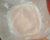 A picture of step 2 of Lime and Peach Carlota.