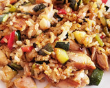 Foto del paso 5 de la receta: Arroz salteado con verduras y pollo