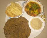 Bajri thepla with potato sabji recipe step 1 photo