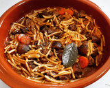 Foto del paso 4 de la receta: Cazuela de fideos con ternera estofada y champiñones