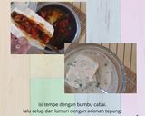 Foto langkah ke 4 dari resep Tempe Jeletot / tempe mercon / Tempe Melet Isi Pedas.