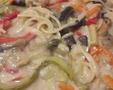 Foto del paso 3 de la receta: Vegetales con salsa blanca y fideos