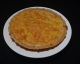 A picture of step 6 of Quiche Lorraine.