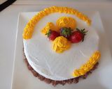 A picture of step 5 of Yoghurt strawberry cake.