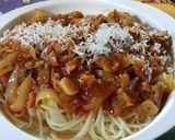 Foto langkah ke 5 dari resep Spaghetti Chicken Spicy Bolognese.