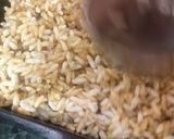 A picture of step 3 of Parmal chikki (Murmura chikki).