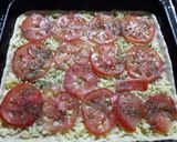 Foto del paso 7 de la receta: Pizza fugazzetta rellena de jamón, tomate y muzzarella. 🍻